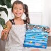 Swim-Themed Family Board Game with Educational Race Questions