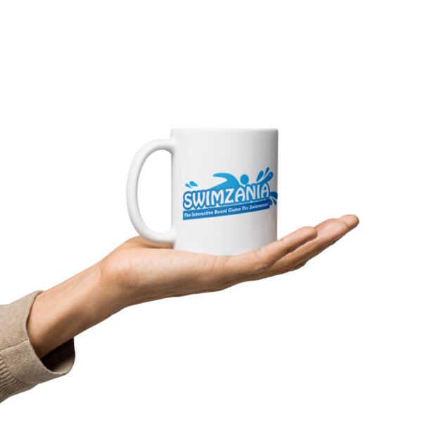 White glossy mug