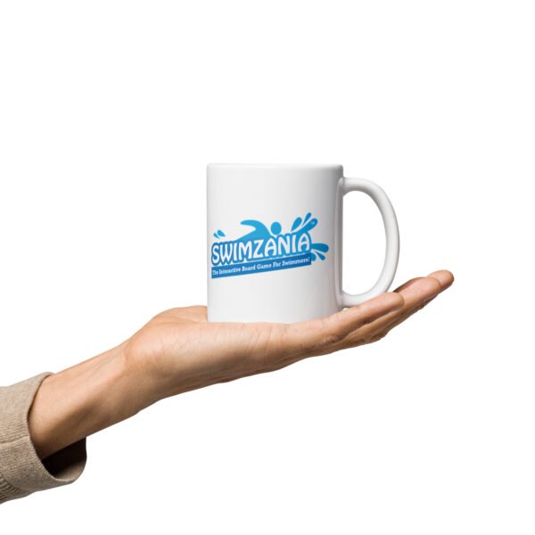 White glossy mug