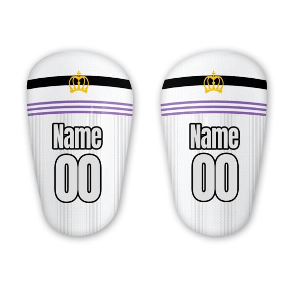 il_fullxfull.5738826019_lxo4.jpg Personalised mini Shin Pad, football club, Foam Rubber, Plastic Leg Guards, soccer gift, Champions League