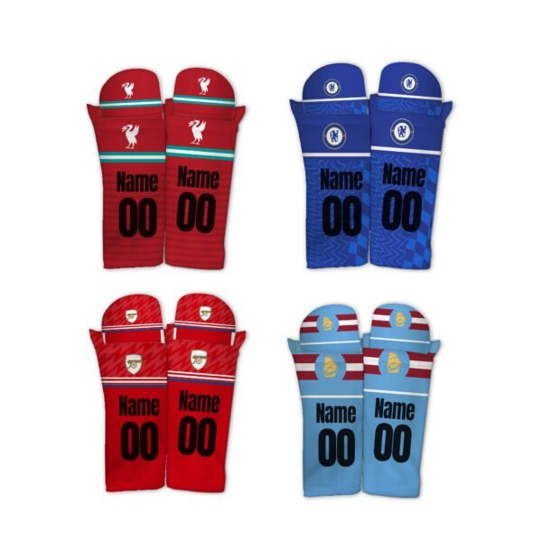 il_fullxfull.5859082952_tbp4.jpg Shin Pad and Shin Sleeve Customed With UK Football Club Design, Foam Rubber, polyester fabric, premier league