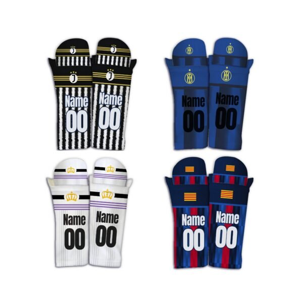 Customised Shin Sleeve and Pads, European Football Club Featured, Foam Rubber, polyester, champions league