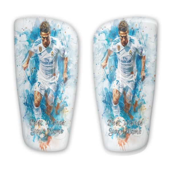 Personalized Ronaldo Soccer Art Shinpad Sports Decor Gift